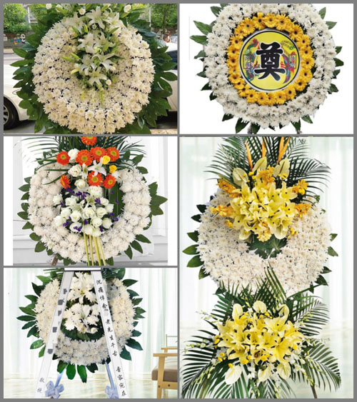 湖北襄阳市南漳县李庙镇磨坪寺村花圈速递